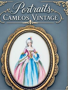 Oct 27 Vintage Portrait Cameo Jewelry